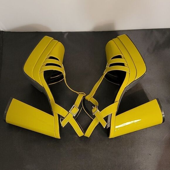 BRAND NEW SOUL PRINCESS PLAIN PLATFORM ANKLE CURVE WIDE HIGH HEEL SAND… S2 - Picture 13 of 15